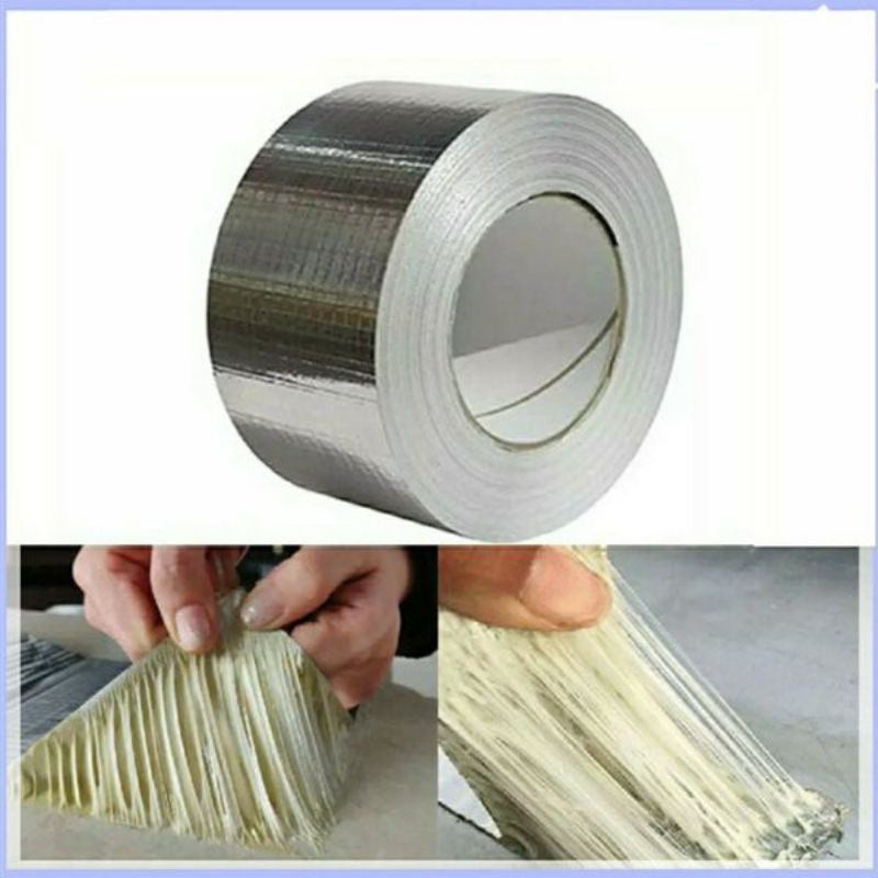 Plakban SUPER KUAT ANTI LEPAS | Lakban Anti Bocor 3M, 5M Lem Anti Air Aluminium Foil Butyl Super Waterproof Tape