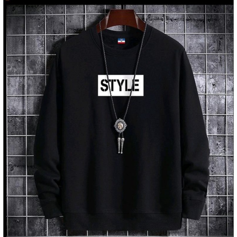 SWEATER CREWNECK PRIA STYLE/BASIC PRIA WANITA TERMURAH BAHAN PLEECE