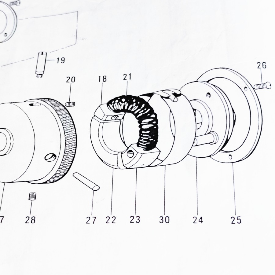 141284-000 SPRING HOLDER Mesin Jahit Lobang Kancing Brother LH4-B814