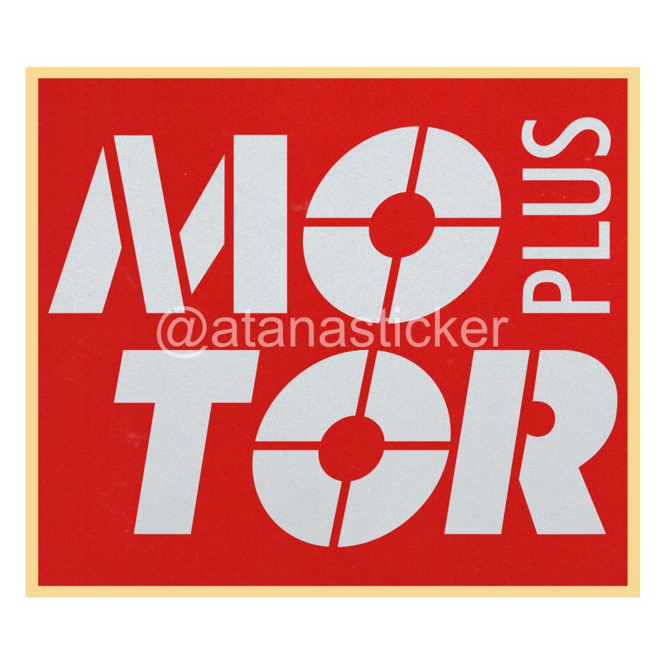 Sticker Cutting Logo Motor Plus 7,5x6,5cm