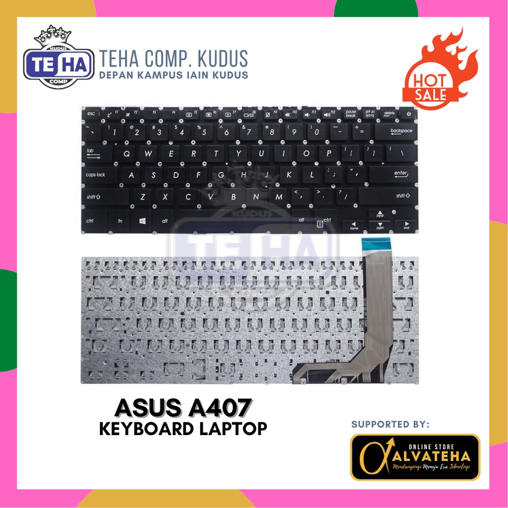 Keyboard Asus A407 A407U A407UA X407 Keyboard Laptop Asus 407 Series