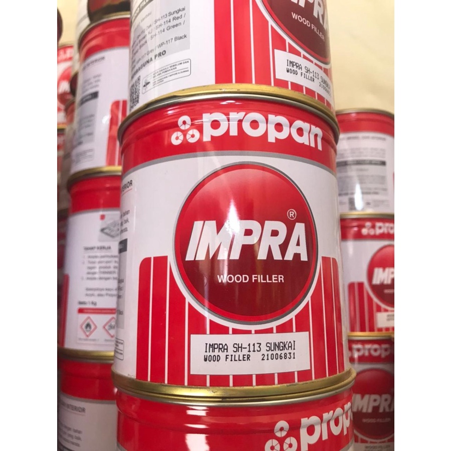 dempul kayu propan wood filler impra sungkai 1 kg