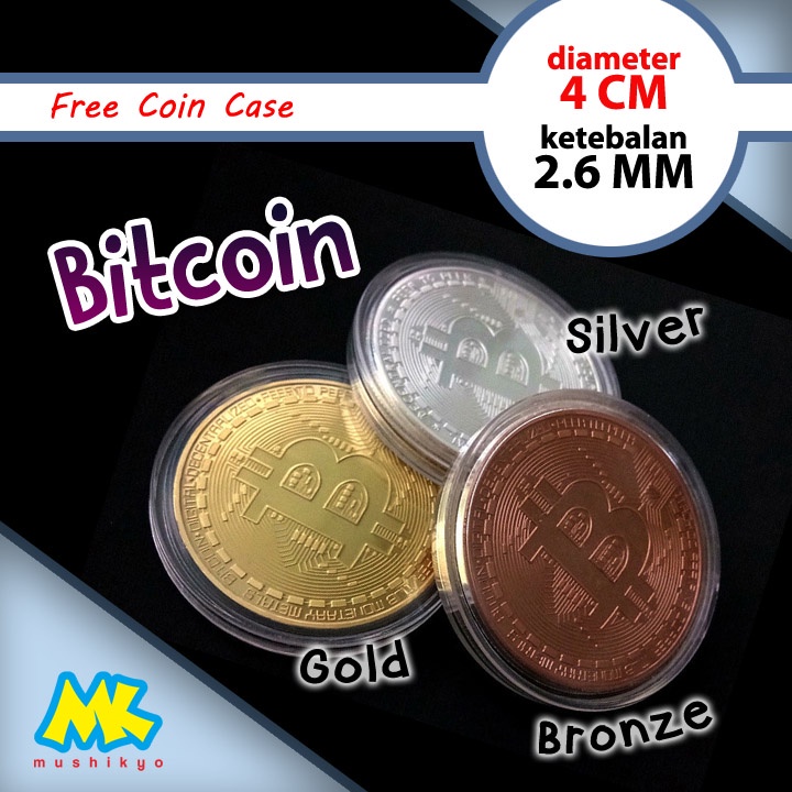 3pcs Bitcoin Fisik - Koin Kripto koleksi souvenir gift