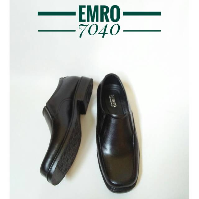Sepatu Pantofel Pria Kulit Asli EMRO 7040
