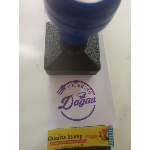 

Stempel CUSTOM bulat/kotak 4 cm