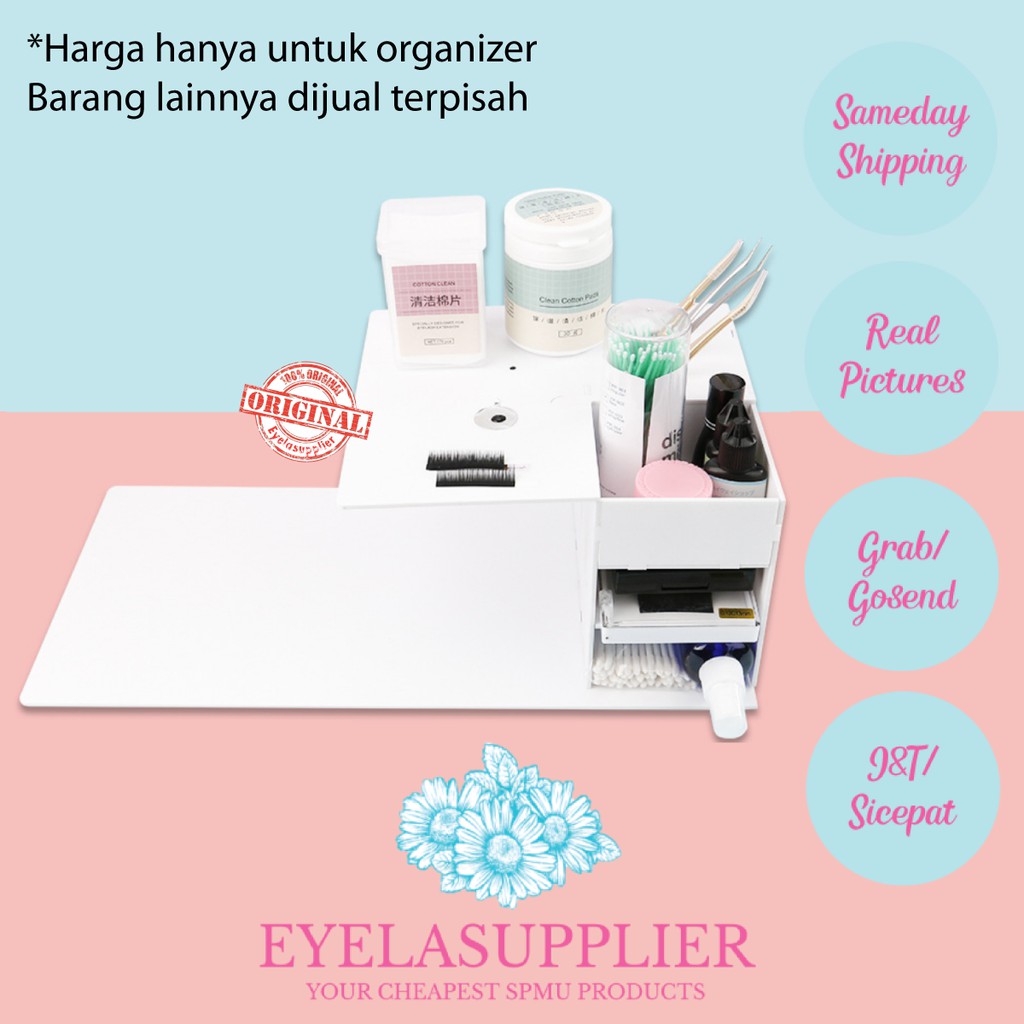 Drawer Organizer Eyelash Extension Rak Laci Alat Sambung Bulumata