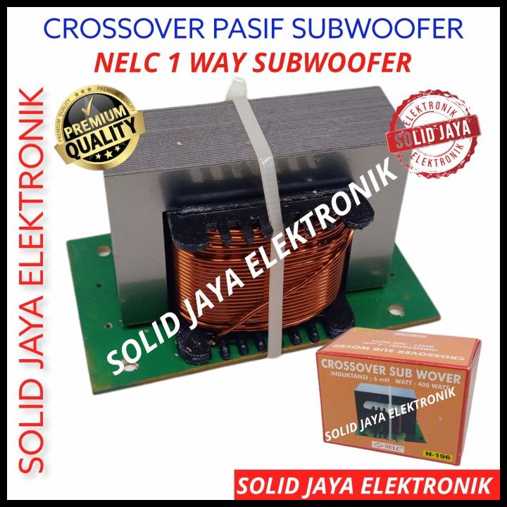 Crossover Subwoofer Crossover Pasif Sub 1 Way Low Bass Nelc N-196