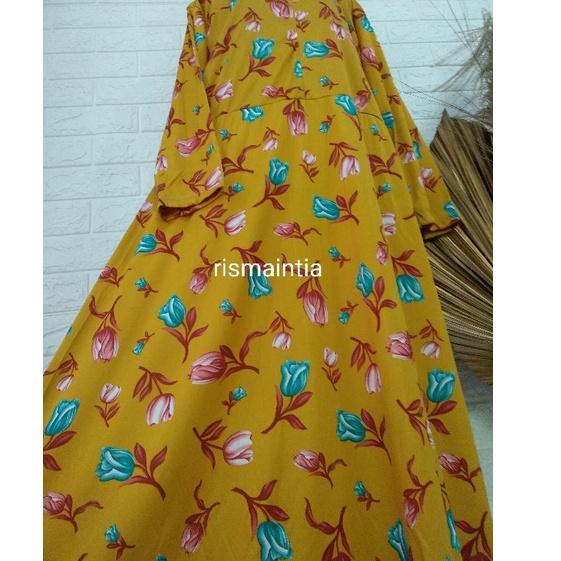 Paling Laris GAMIS HYGET JUMBO MOTIF BUNGA TULIP / GAMIS HYGET TERMURAH