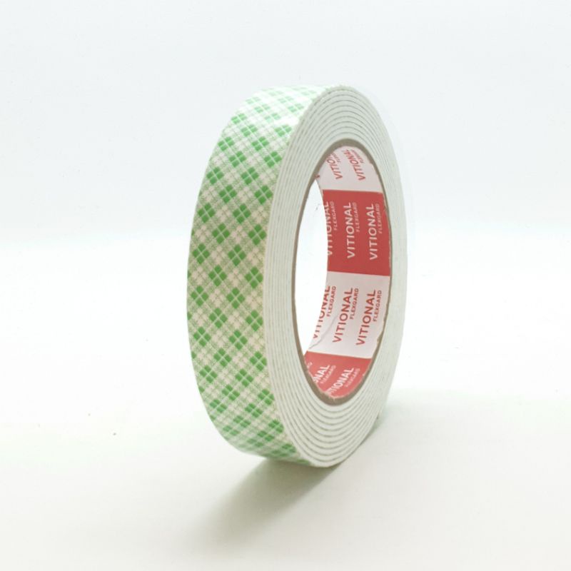 VF Isolasi Bolak Balik / Double Tape Foam TEBAL 2mmx24mm 3mtr Full HEAVY DUTY / Isolasi Foam Tape