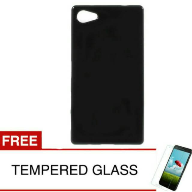 Case for Sony Xperia Z5 Compact/E5803- Slim Softcase - Hitam