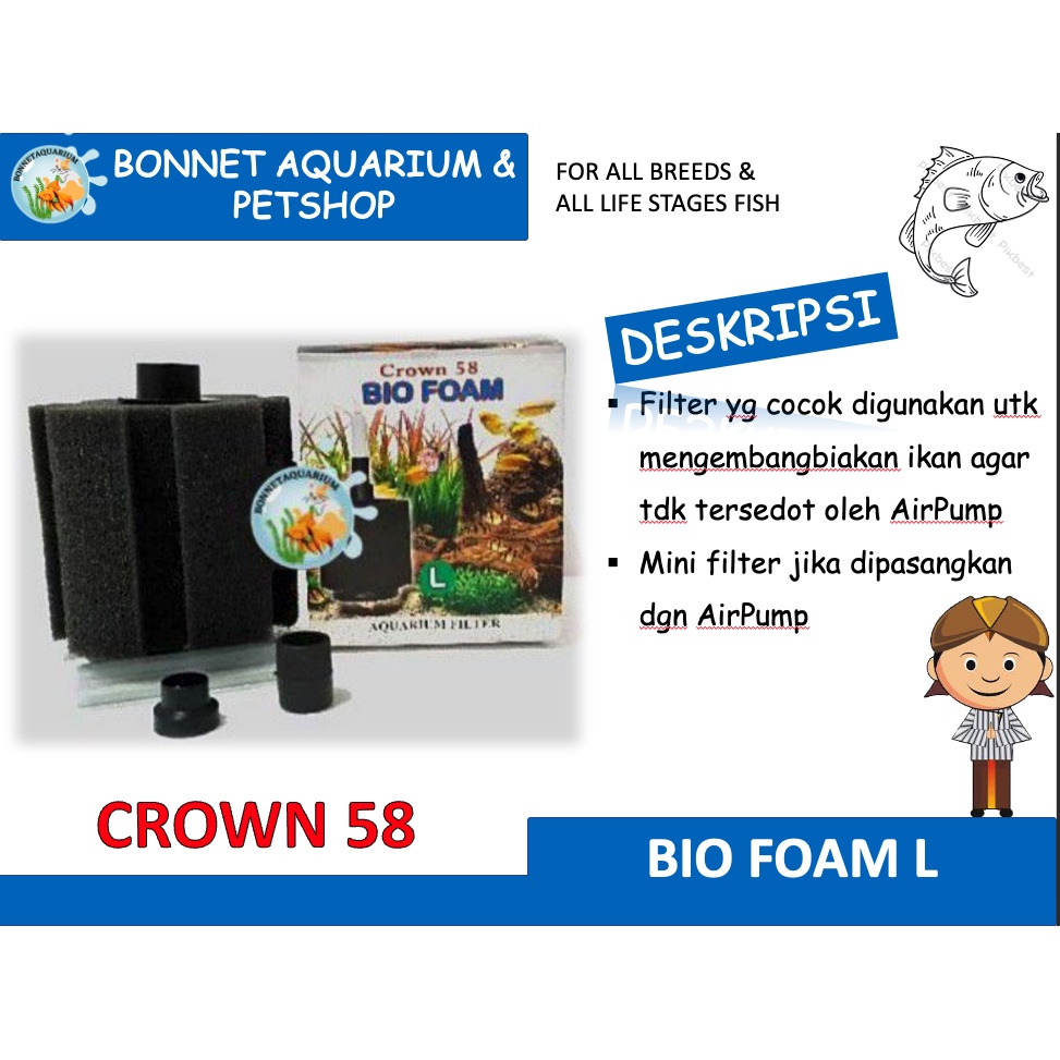 BIO FOAM BIOFOAM/BREEDING FOAM FILTER SIZE L