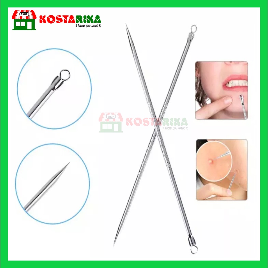 Jarum pembersih komedo Alat Pencet jerawat Pinset Komedo BF 63