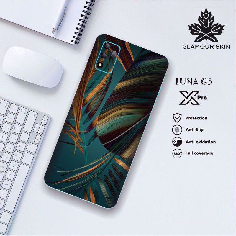 *(Dapat2PCS)* LUNA X PRO (G5) Garskin Case/Stiker Protector Motif LEAF