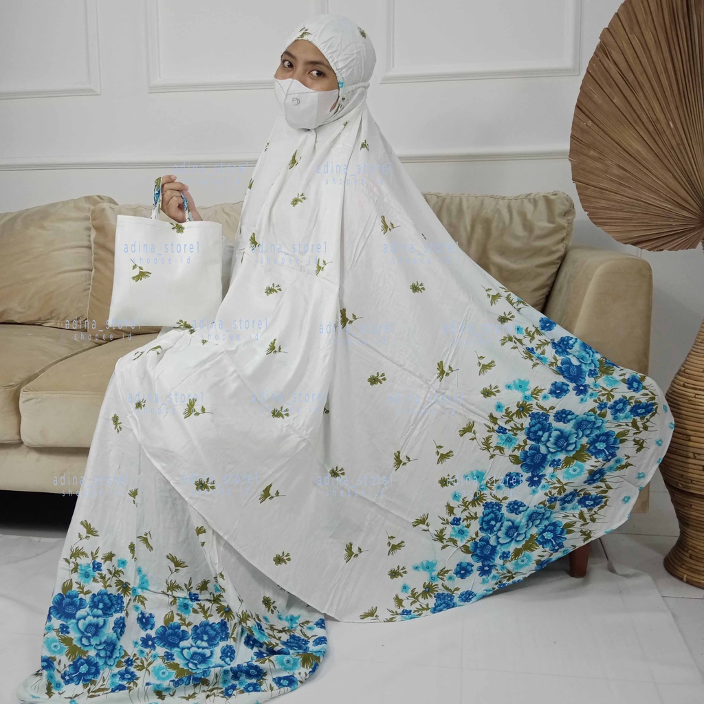 Mukena Dewasa Rayon Premium Adem dipakai