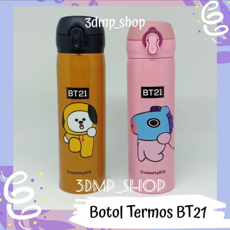 Botol Termos BT21 cooky van tata chimmy koya