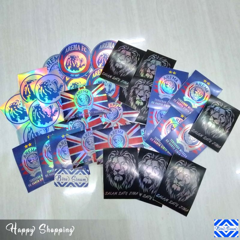 

Stiker AREMA MIX Isi 5Pcs Hologram Murah Anti Air