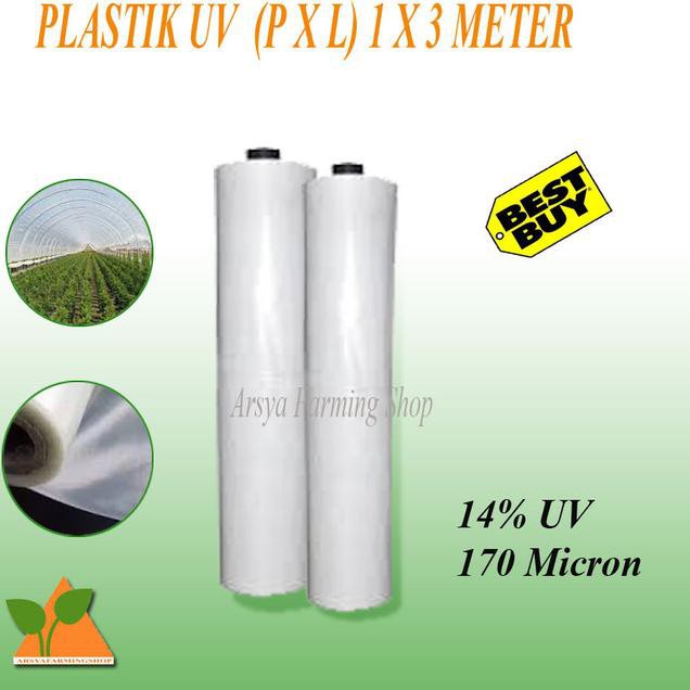 Super Promo.>568QF  Plastik UV Untuk Atap Green House Lebar 3 Meter Harga Per Meter