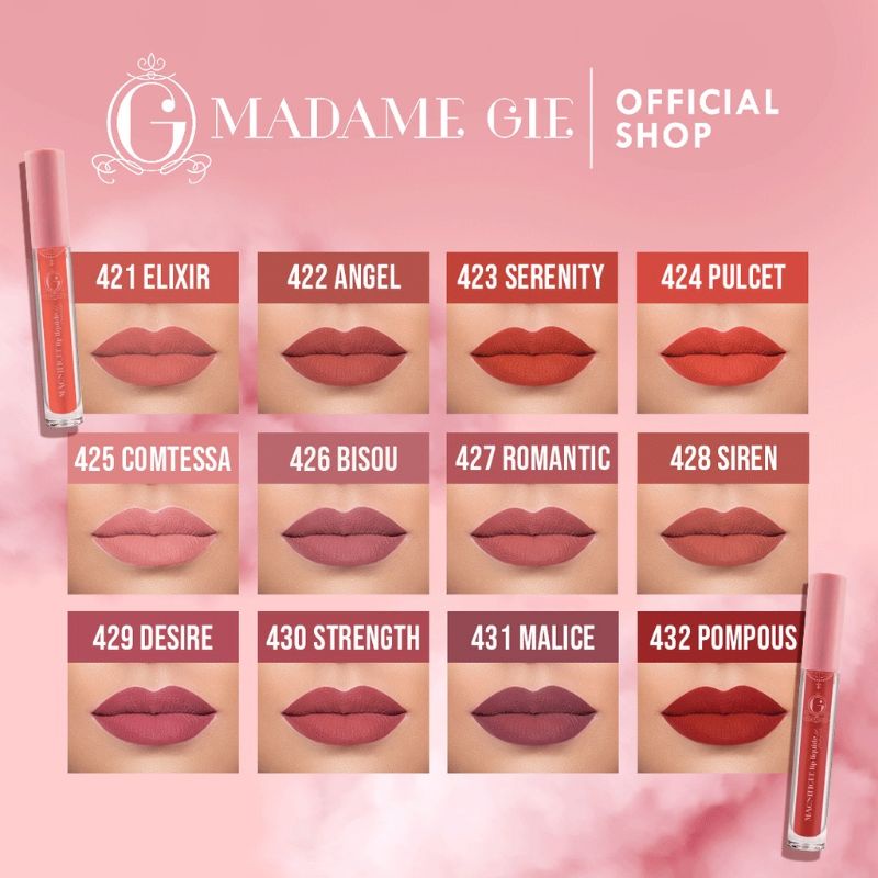 Madame Gie Magnifique Lip Liquide Matte Classic &amp; Nude Series