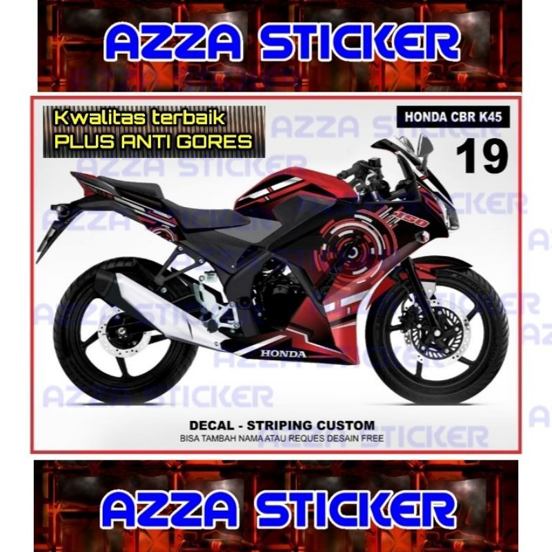 Sticker Striping Decal CBR150 K45 Full Body, Sticker Decal CBR150 K45 Full Body, Decal CBR150 K45 19