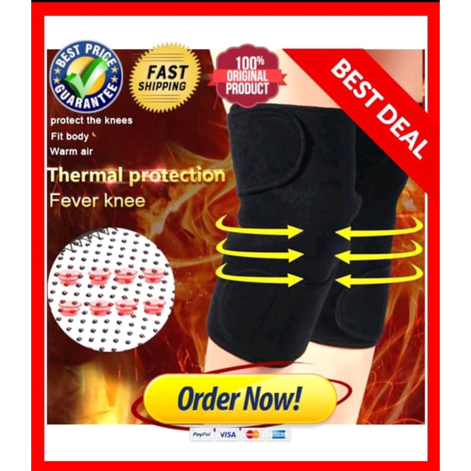 Sabuk Terapi Pemanas Lutut Magnetic Theraphy Self Heating -Sabuk Terapi Pemanas Lutut - Knee Pad