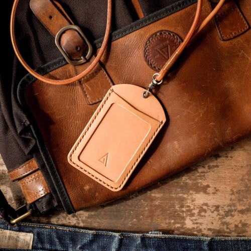 

Leather ID card holder