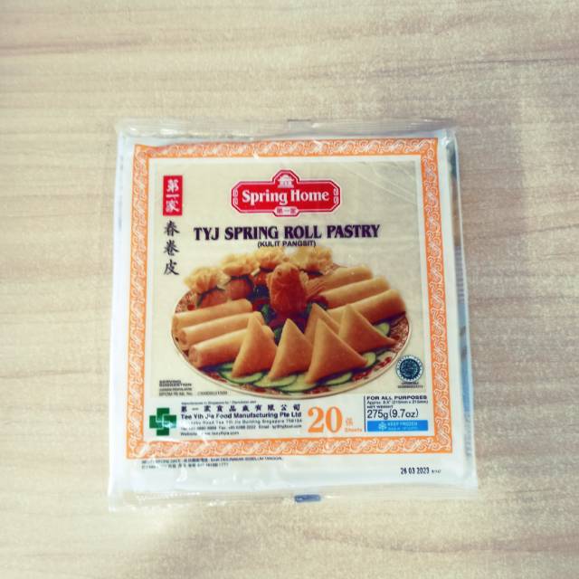 

TYJ Spring Roll Pastry Kulit Lumpia 21x21 cm (Gosend/Grab)