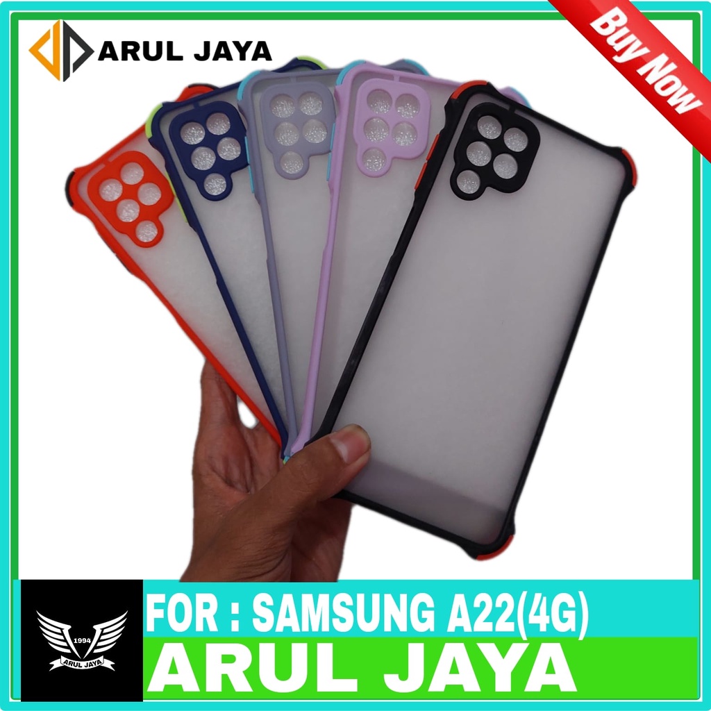 Case Samsung A22(4G) Choice Crack Pelindung Camera Softcase
