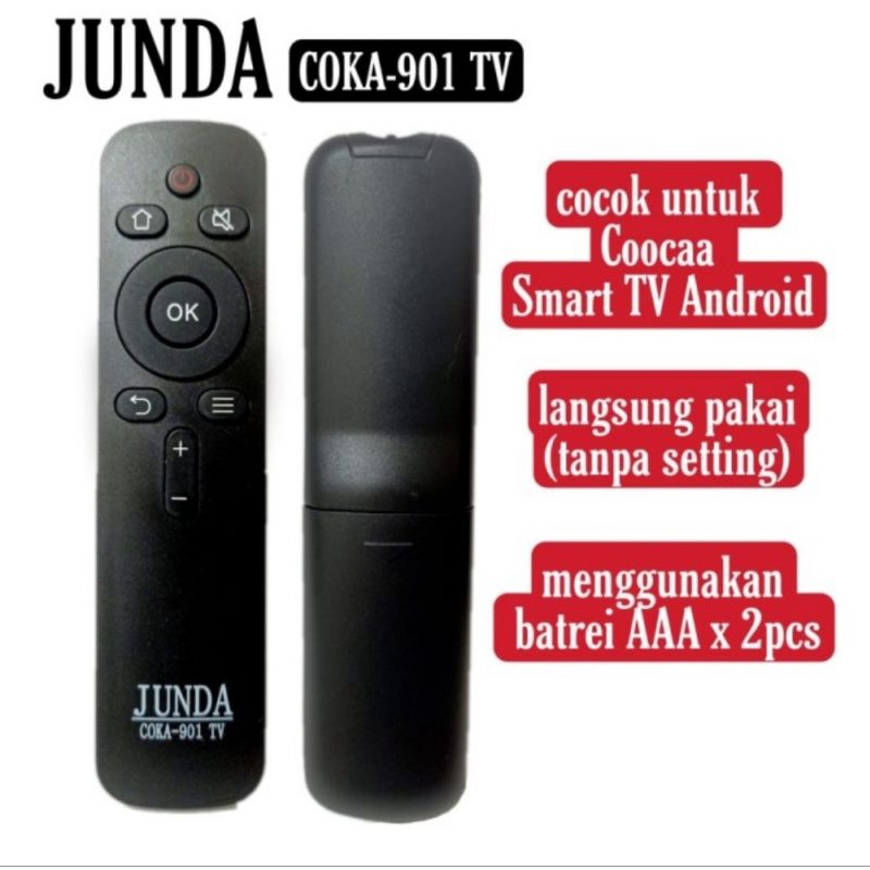 Remote Pengganti Untuk TV Cooca LCD LED Smart Tv Androit Junda Coka_Coka 904