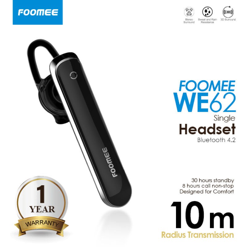 Foomee WE62 Headset Bluetooth Single