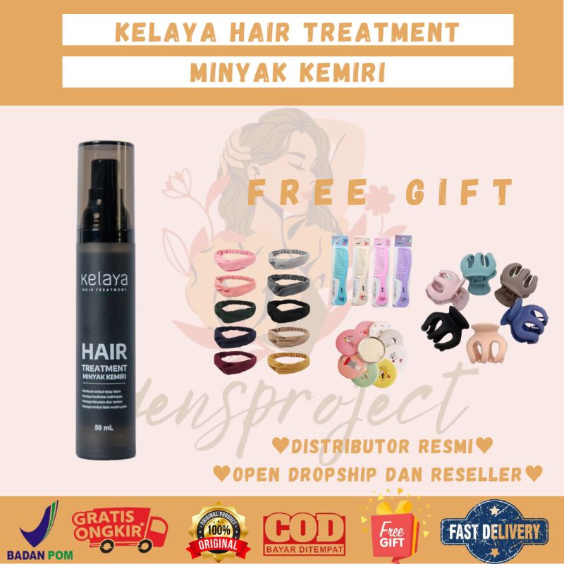 MINYAK KEMIRI KELAYA HAIR TREATMENT | PERAWATAN RAMBUT RONTOK