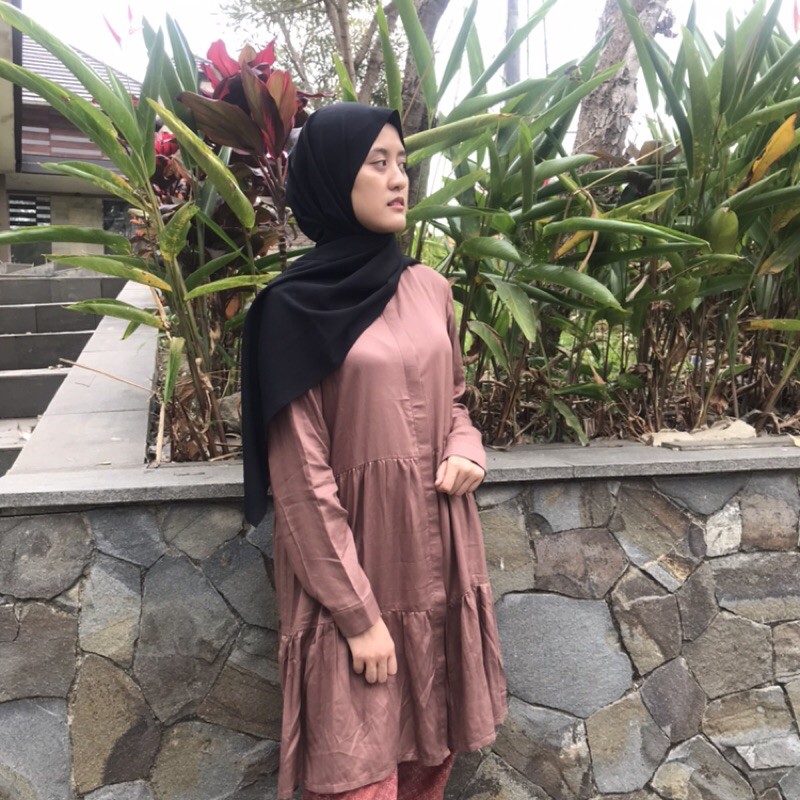TUNIK / LYRA RAFLE ELBISECOLLECTION / TUNIK RAFLE / TUNIK RAYON / TUNIK TERBARU / TUNIK PANJANG