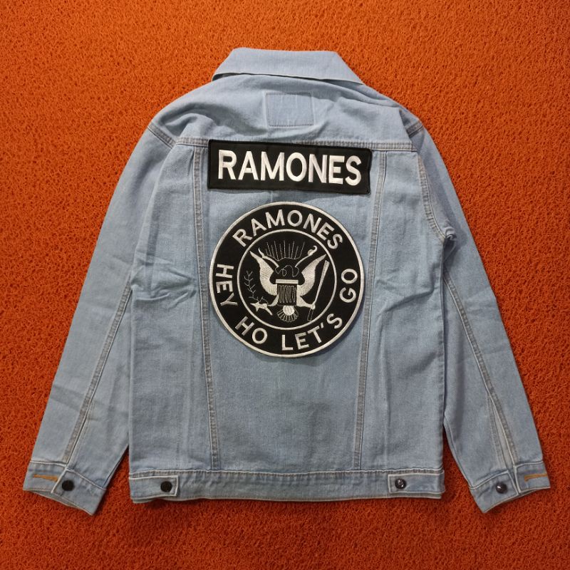 BACKPATCH BORDIR / PATCH BORDIR RAMONES SATU SET FREE SLAYER BANDANA BEST QUALITY