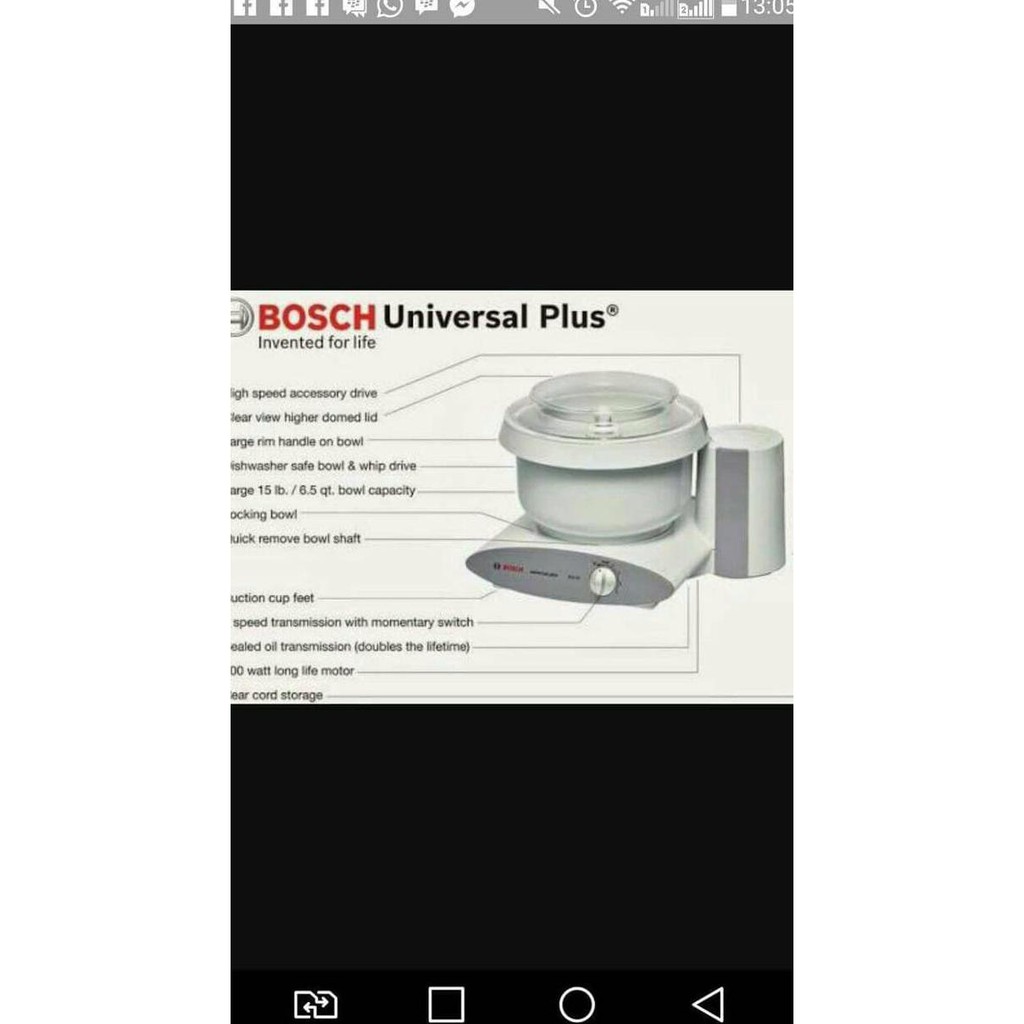 Hotsale Mixer Bosch Mum 6n11 Universal Plus Ready Delivery