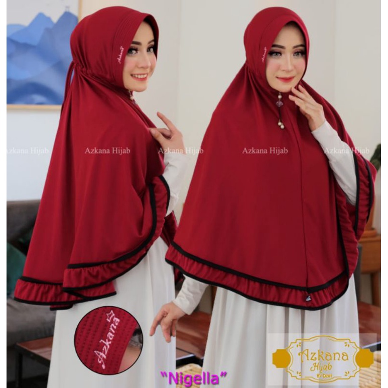 JILBAB INSTAN SERUT JUMBO ORIGINAL AZKANA