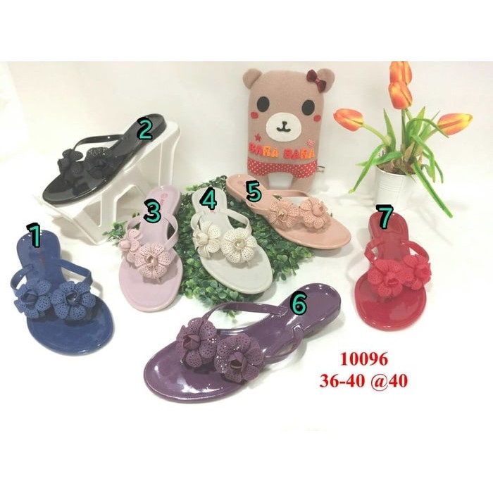jelly sandal wanita bara bara sendal jepit barabara import 10096