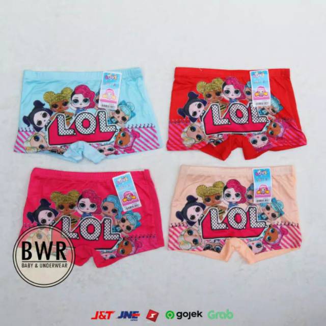 FREYA KIDS  Boxer anak Perempuan Celana dalam anak Perempuan LOL