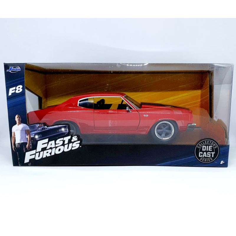 Jada Doms Chevy Chevelle SS Red Miniatur Diecast Mobil 1:24