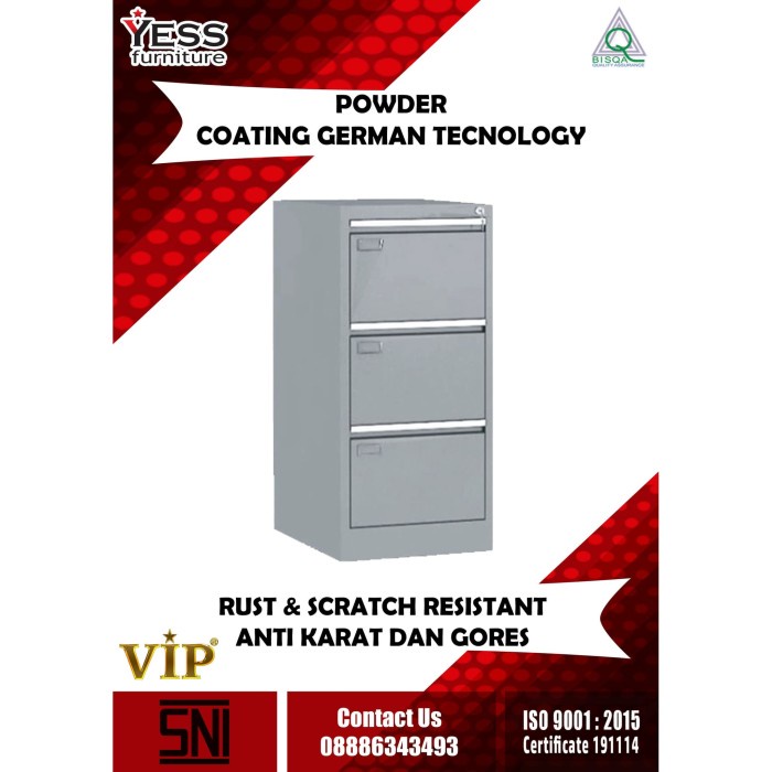 

File-Box- Filling Cabinet 3 Laci Vip V - 303 -Box-File.