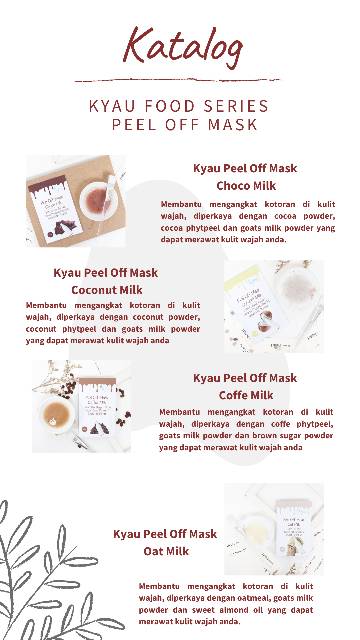 [DIST RESMI] KYAU peel off mask 10gr 15gr Crystal Series kyau powder peel off 20gr