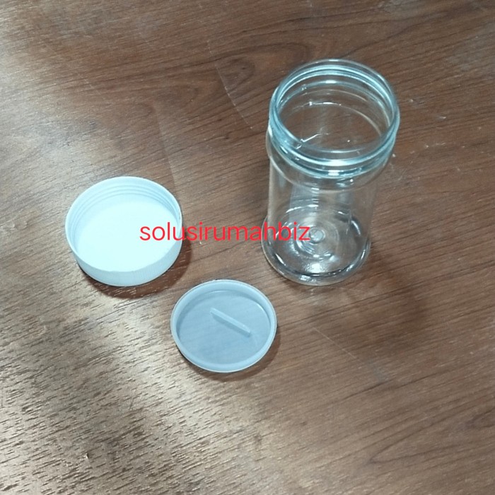 BOTOL TUTUP LEBAR 150ML PLASTIK KOTAK PLUG + PUTAR PVC 150 ML