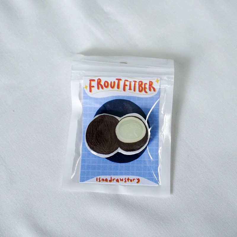 

Handmade Acrylic Pin Froutfitber Coconut