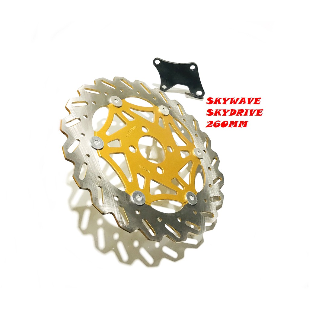 PIRINGAN depan SPIN 125 skywave skydrive piringan depan besar 260mm plus breket spin125 skywave