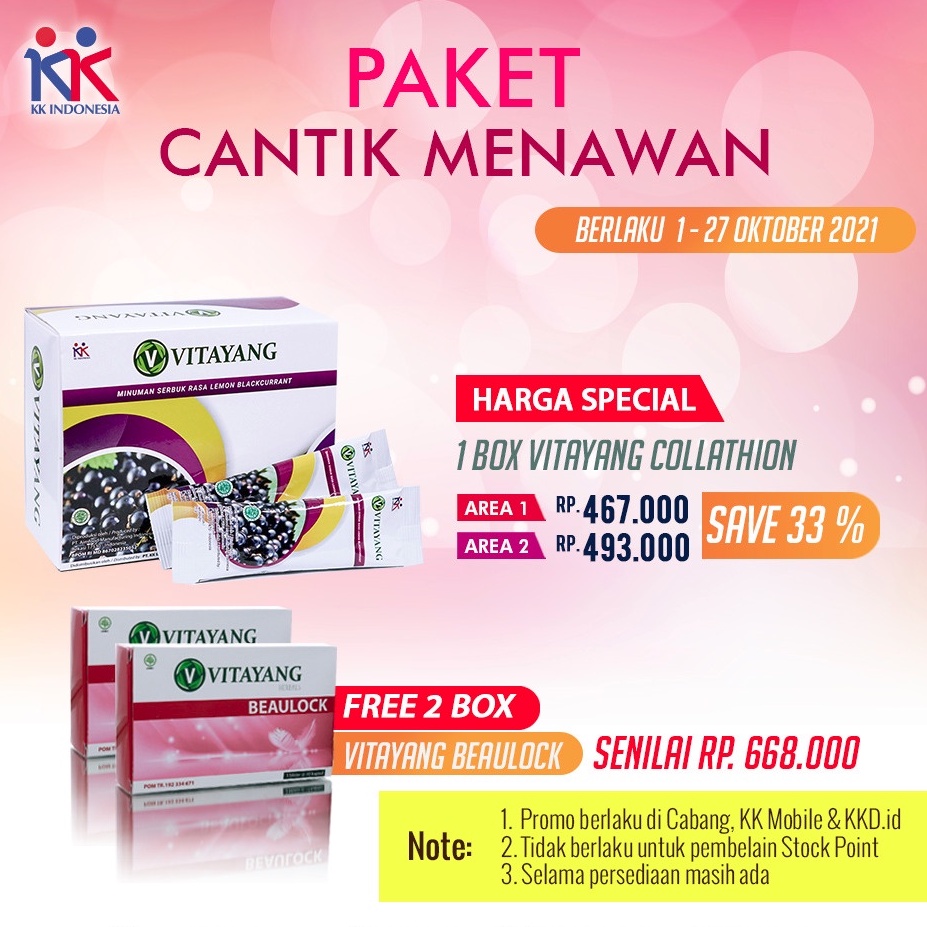 Vitayang Collathion Kolagen Kulit Kencang Elastisitas / Kekencangan Kulit Keriput KK Indonesia