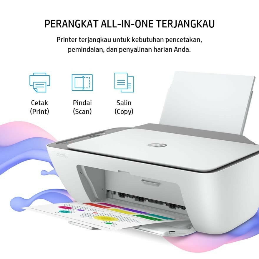 Printer HP Deskjet 2776 Wifi Ink Advantage All In One Printer Print,Scan,Copy / printer kantoran