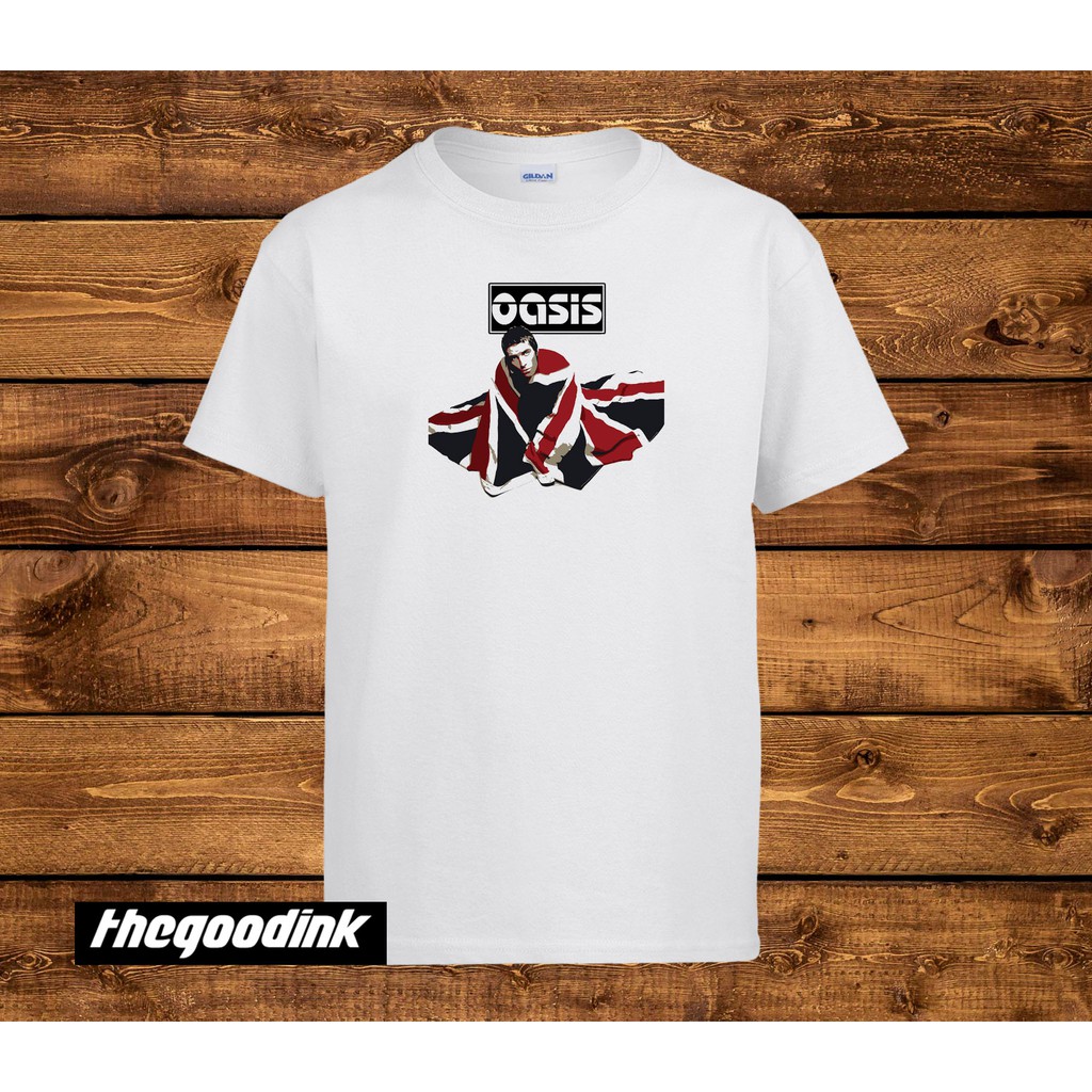Kaos Oasis - Flag - Original Gildan T-shirt DTG Print
