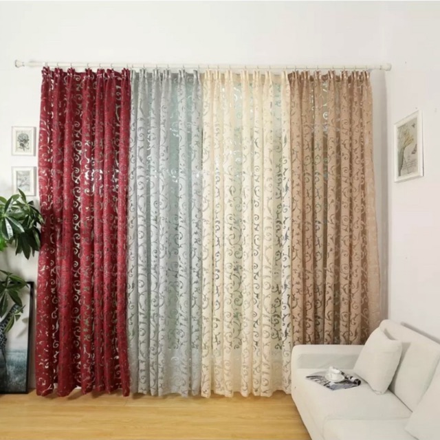 AM401 Tirai Pintu dan Jendela Renda Jacquard High Quality AM401 Tirai Pintu dan Jendela Renda Jacquard High Quality