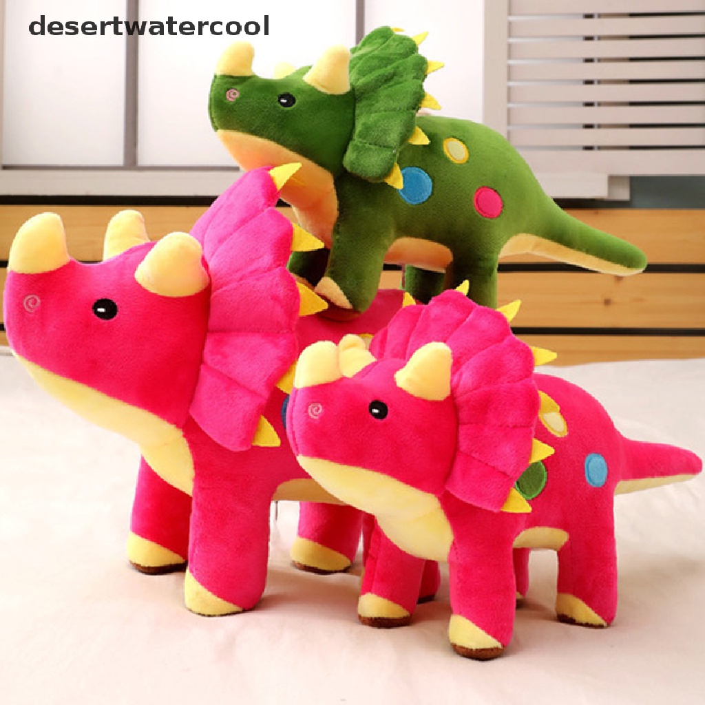 Deid Mainan Boneka Dinosaurus Triceratops Bahan Plush Ukuran 40cm Untuk Hadiah