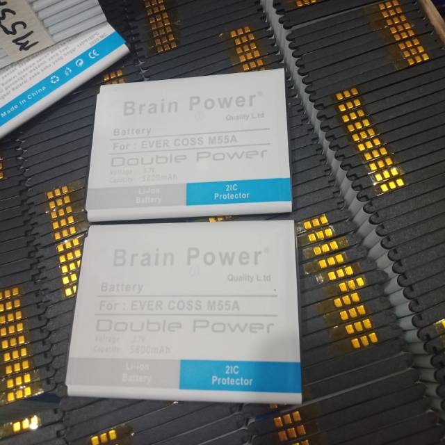 Batre bt baterai battrey Evercoss Evercros M55A Double Power