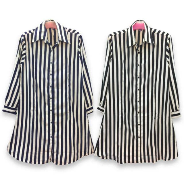 KEMEJA PANJANG TUNIK BESAR JUMBO BIG BIGSIZE SALUR WOLFIS