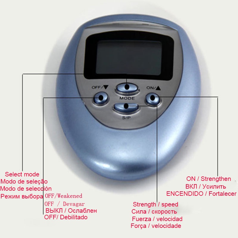 Alat terapi pijat akupunktur / alat terapi akupuntur elektrik digital terapi listrik Alat Pijat Elektrik Slimming Body Electrode Health Care - Y-1018 / Ems Massage Tens Machine Physiotherapy Acupuncture Body Muscle Massager Electric Digital Therapy